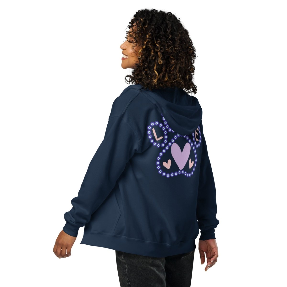 Evil Eye Love Dogs Zip Hoodie - Cool Gear Pro