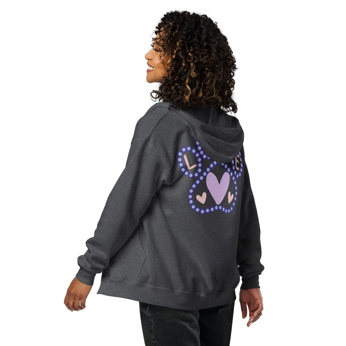 Evil Eye Love Dogs Zip Hoodie - Cool Gear Pro