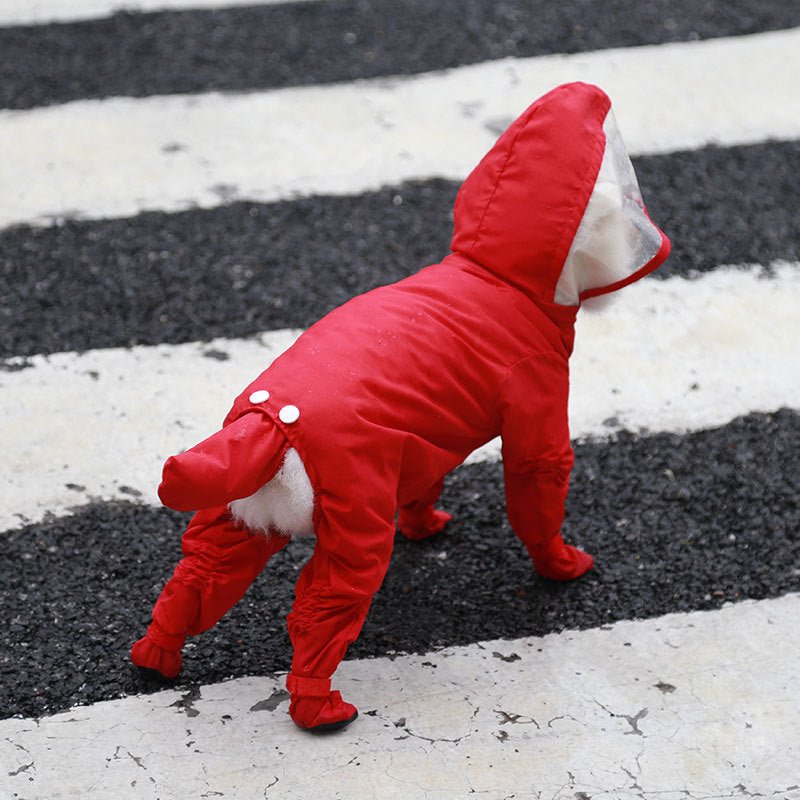 Four - legged Waterproof Raincoat with Shoes - Infinity Dog