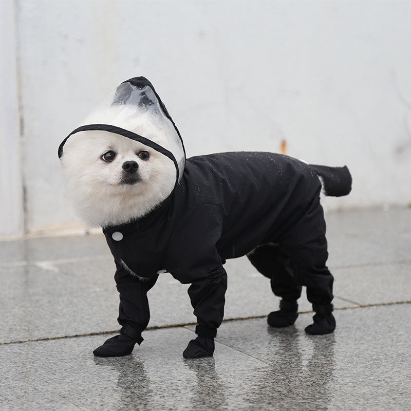 Four - legged Waterproof Raincoat with Shoes - Infinity Dog