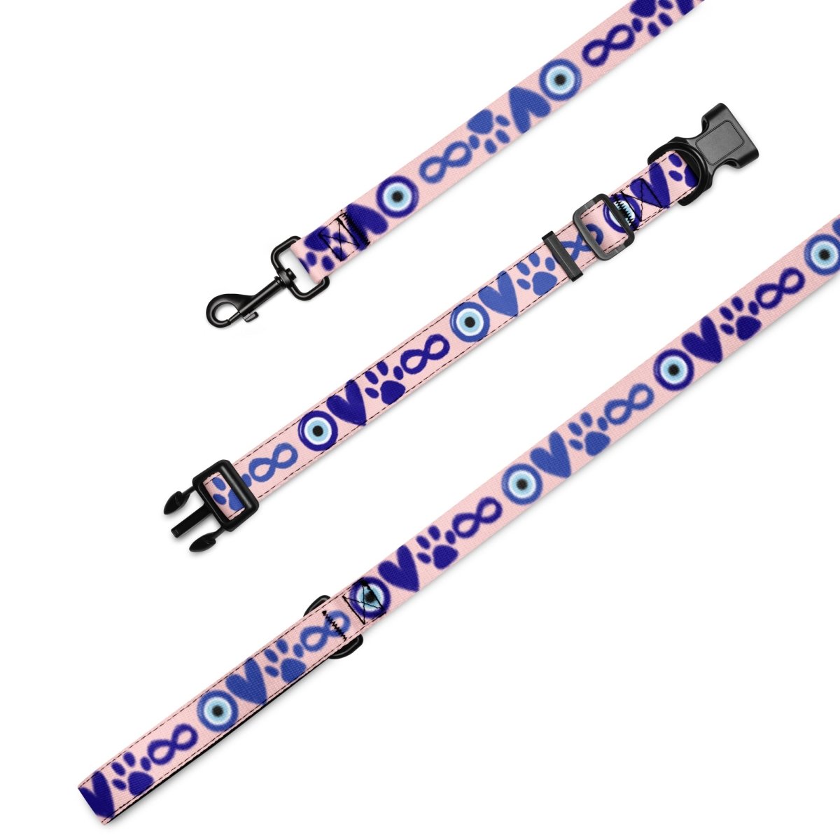I Love Dogs to Infinity Leash & Collar - Pink - Cool Gear Pro