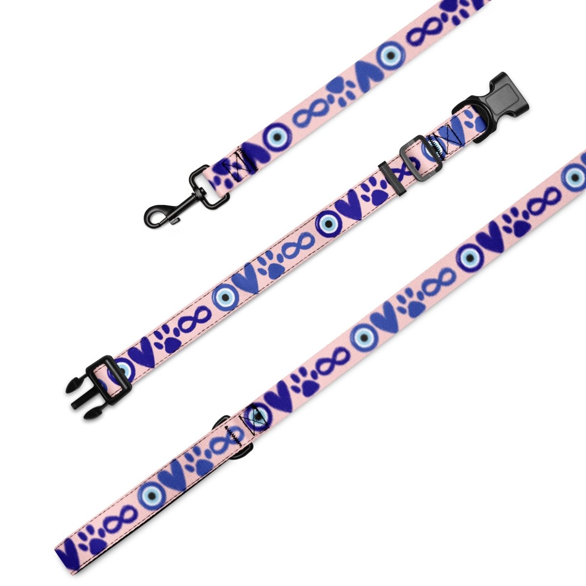 I Love Dogs to Infinity Leash & Collar - Pink - Cool Gear Pro