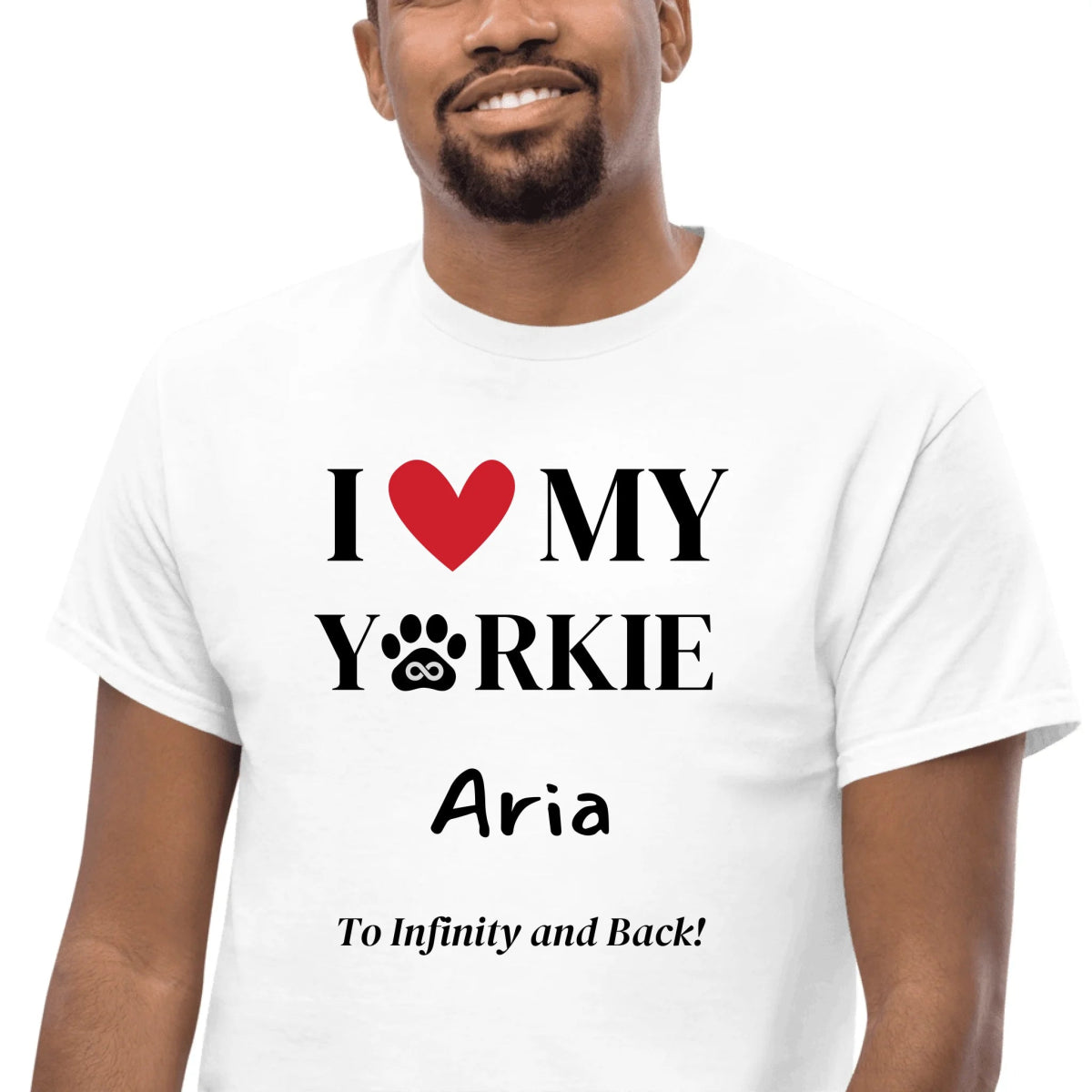 I Love My Dog To Infinity Customizable Shirt - Cool Gear Pro
