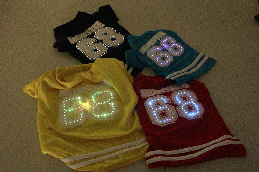 LED Lighted Sports Dog Shirt - Infinity Dog
