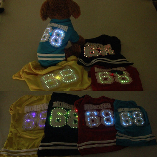 LED Lighted Sports Dog Shirt - Infinity Dog
