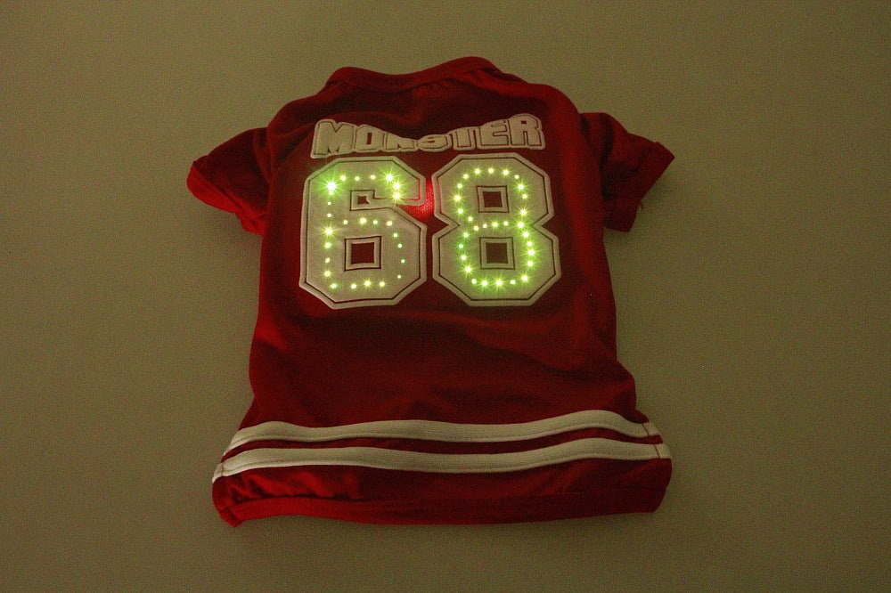 LED Lighted Sports Dog Shirt - Infinity Dog