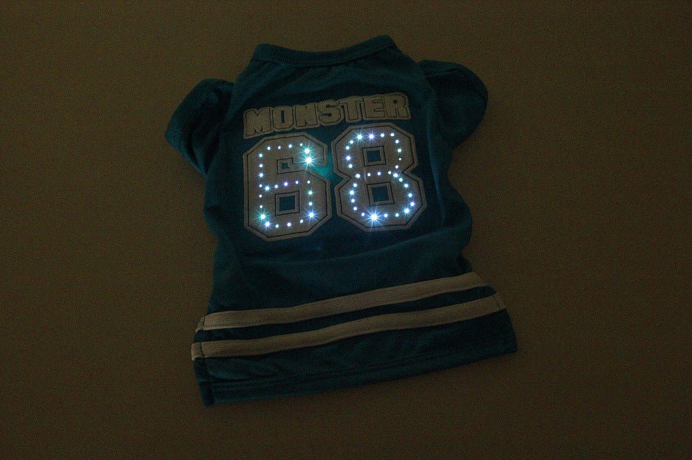 LED Lighted Sports Dog Shirt - Infinity Dog