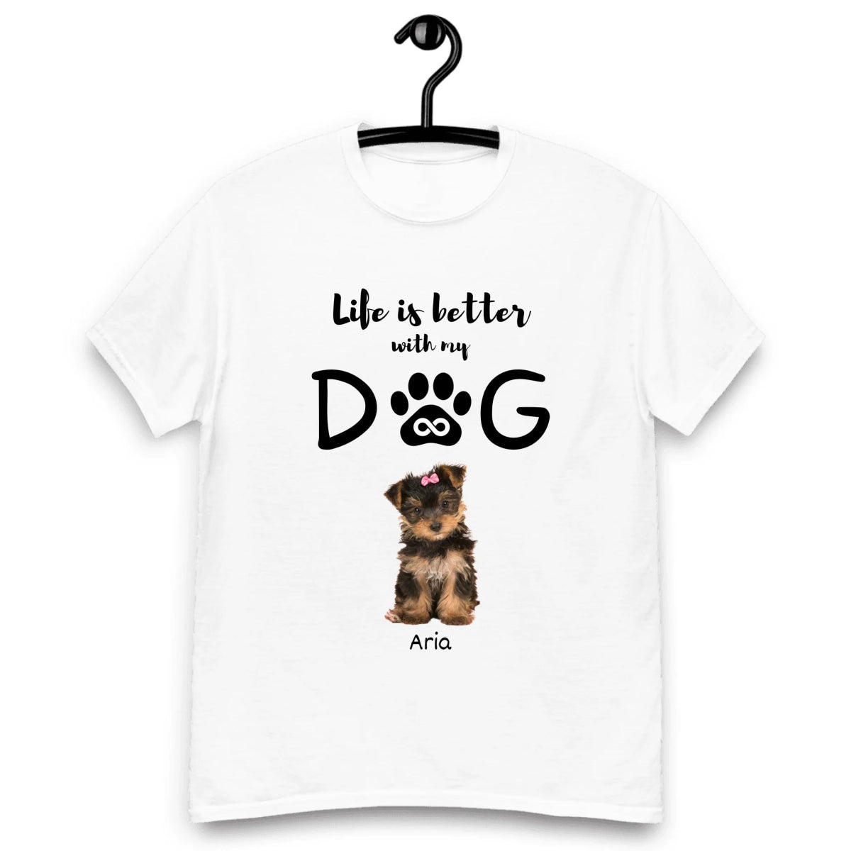 Life Is Better With My Dog Customizable Shirt - Cool Gear Pro
