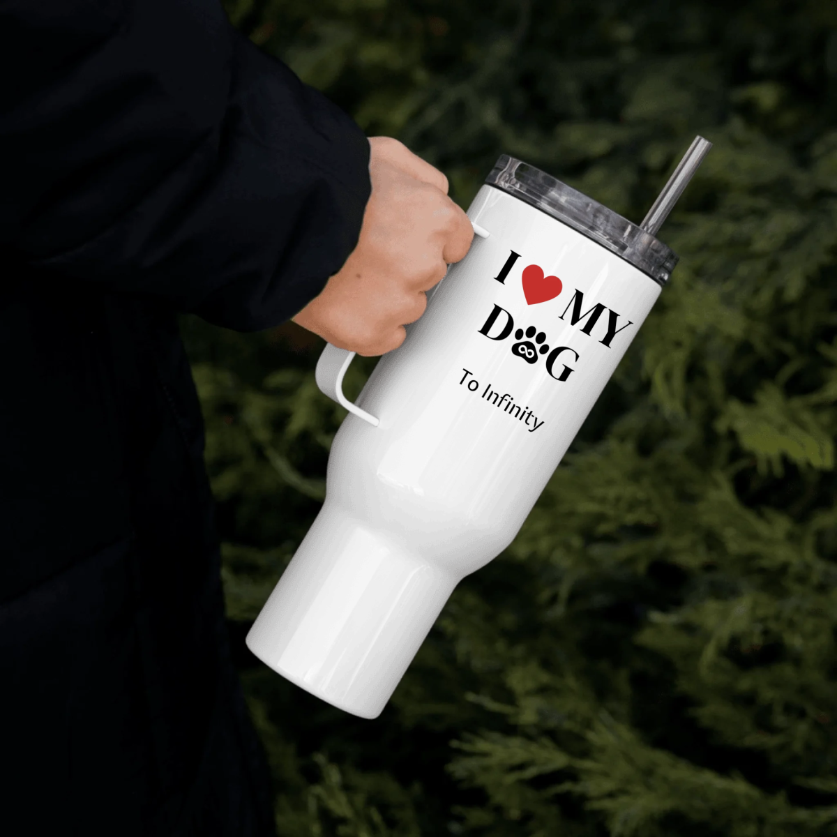 Love My Dog To Infinity Mugs - Cool Gear Pro