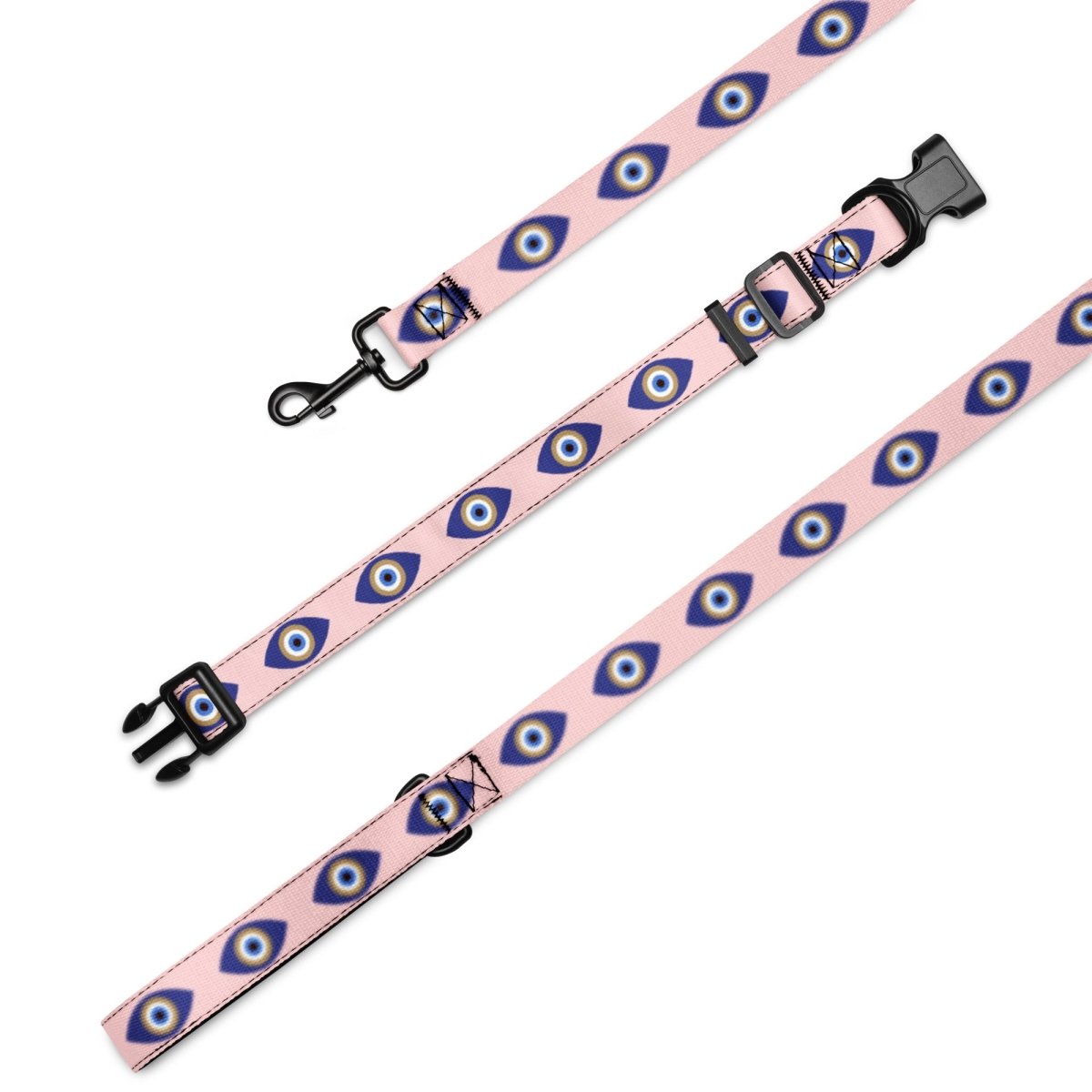 Oval Evil Eye Dog Leash & Collar - Pink - Cool Gear Pro