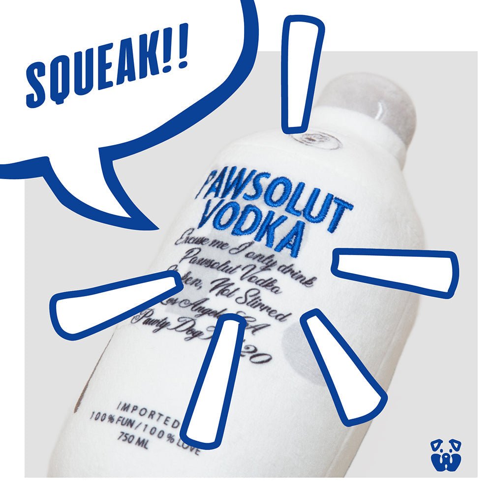 PAWSOLUT VODKA PLUSH DOG TOY - Cool Gear Pro