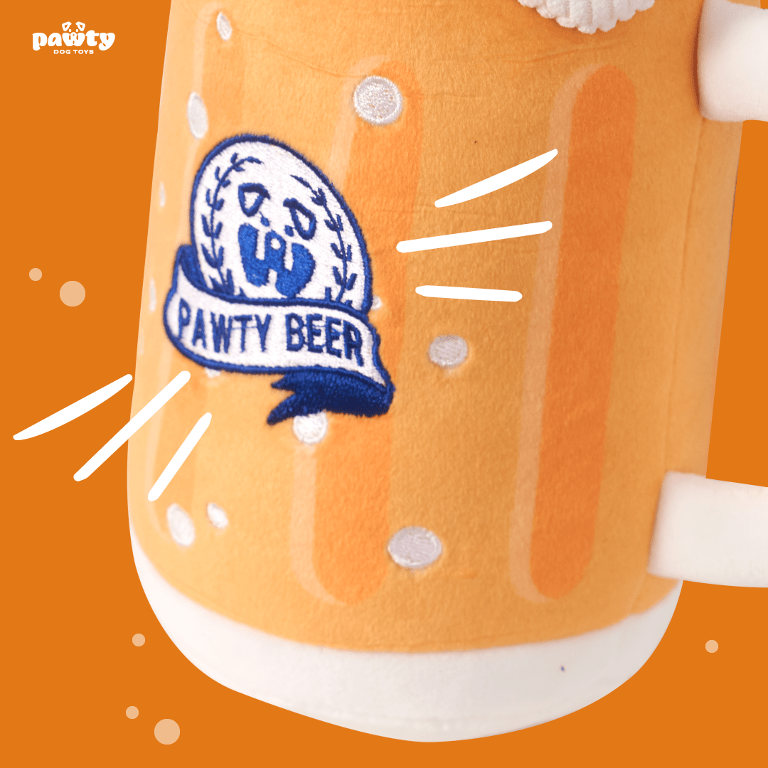 PAWTY BEER PLUSH DOG TOY - Cool Gear Pro