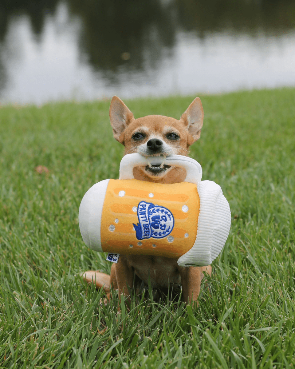 PAWTY BEER PLUSH DOG TOY - Cool Gear Pro