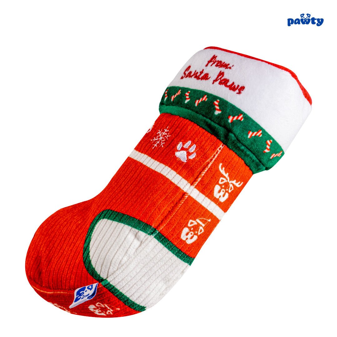 Pawty Dog Toys Christmas Sock - Cool Gear Pro