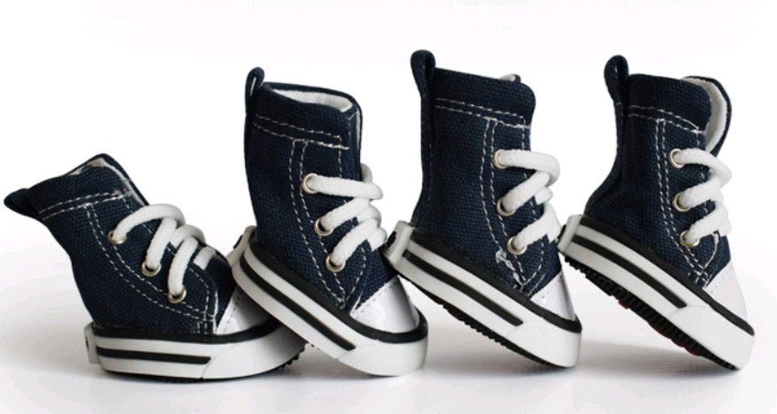 Pet denim canvas shoes dog shoes, sports and leisure waterproof non - slip dog shoes breathable and comfortable - Infinity Dog