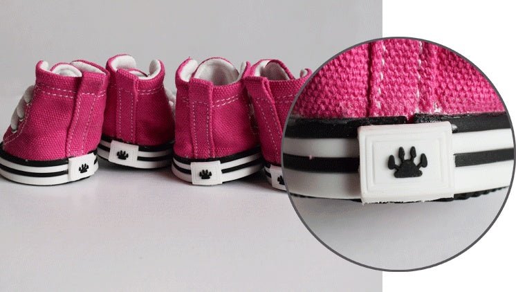 Pet denim canvas shoes dog shoes, sports and leisure waterproof non - slip dog shoes breathable and comfortable - Infinity Dog