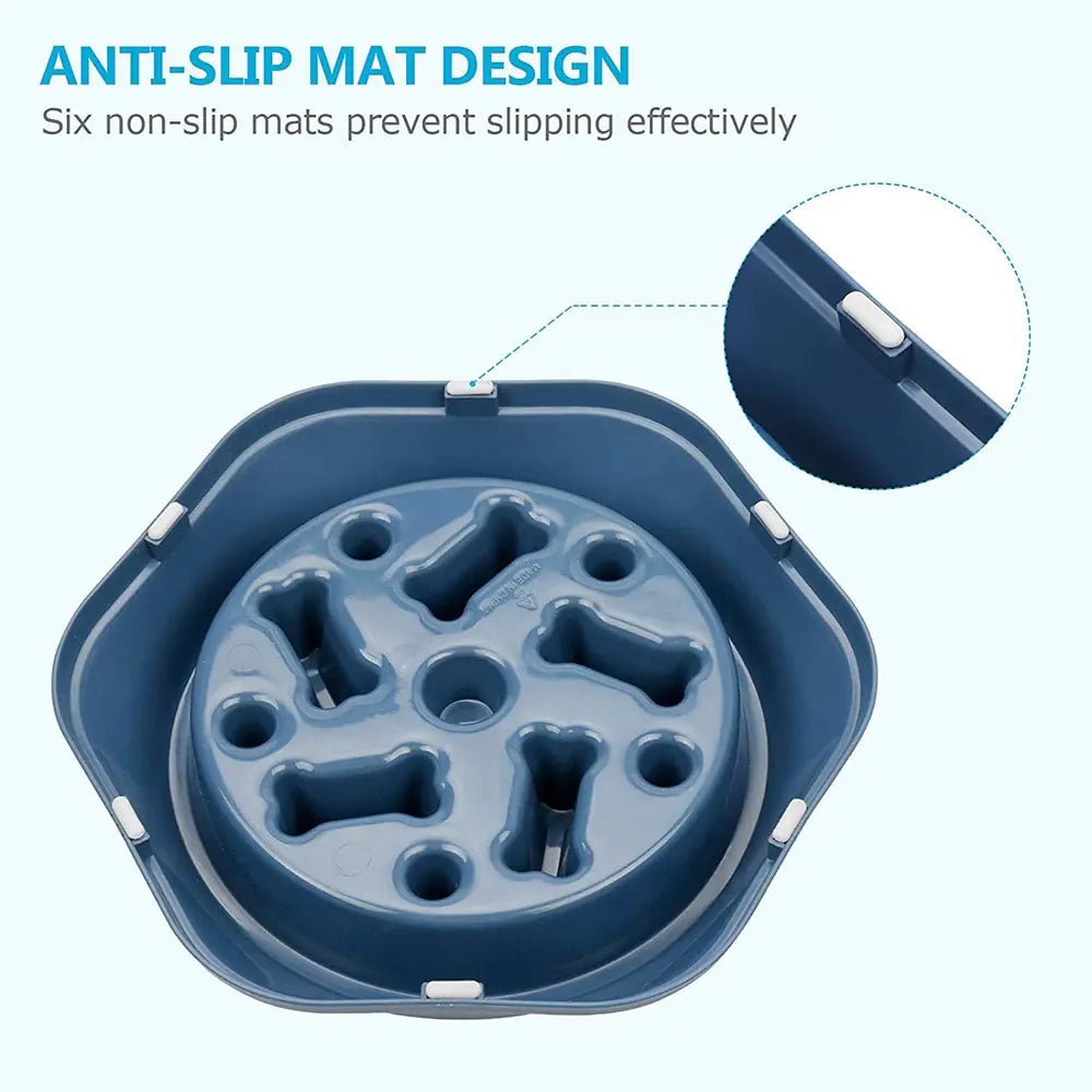 Slow Feeder Bone Design Pet Bowl - Cool Gear Pro