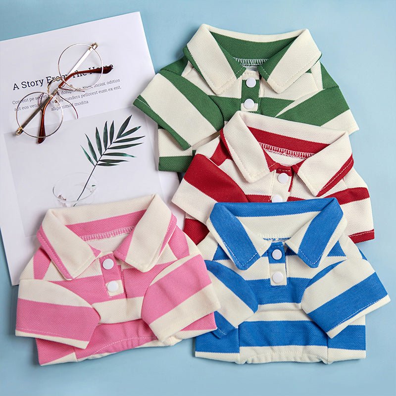 Striped Dog Polo Shirt - Infinity Dog