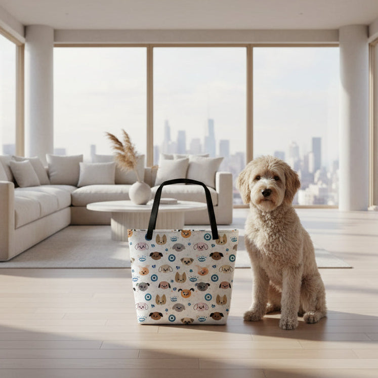 Stylish Doggy Evil Eye Tote Bag - Cool Gear Pro