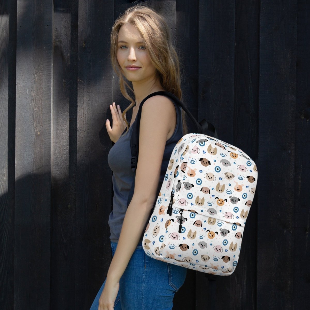 Stylish Evil Eye Dog Backpack - Cool Gear Pro