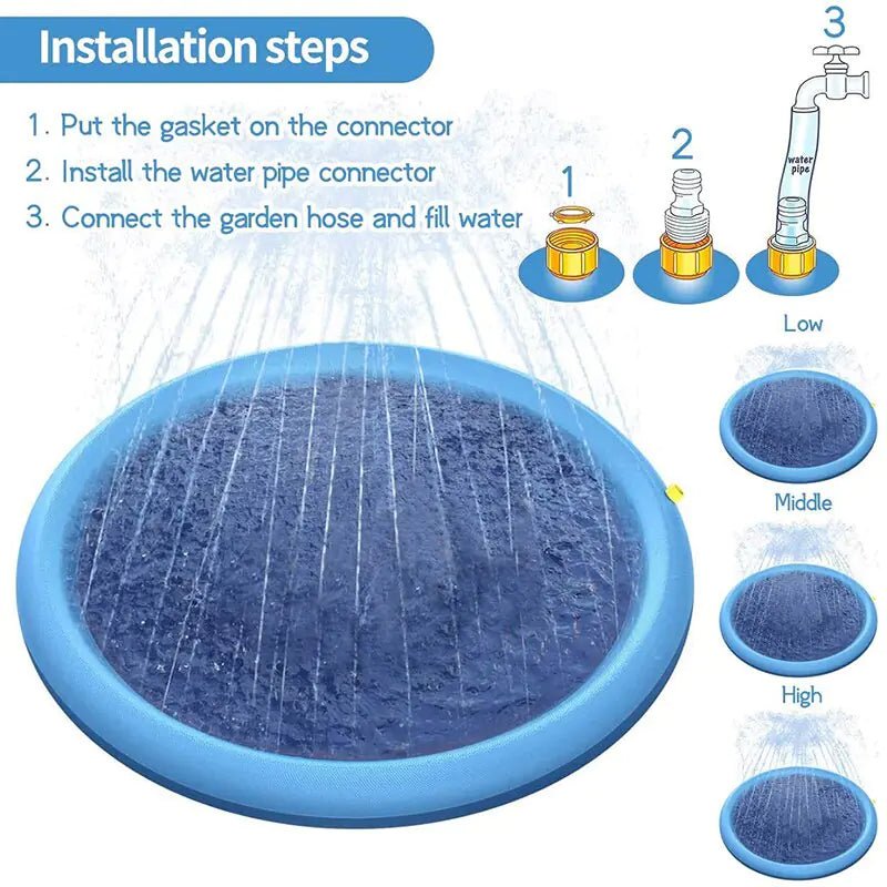 Summer Dog Toy Splash Sprinkler Pad - Cool Gear Pro