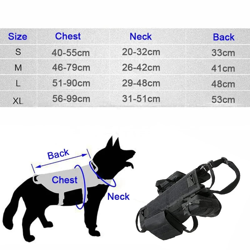 Tactical Military Dog Harness - Cool Gear Pro