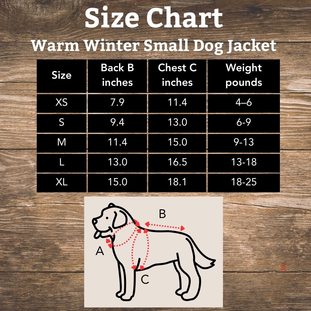 Warm Winter Small Dog Jackets - Infinity Dog
