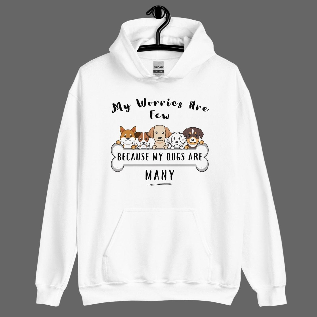 Worries Are Few Dogs Are Many Hoodie - Cool Gear Pro