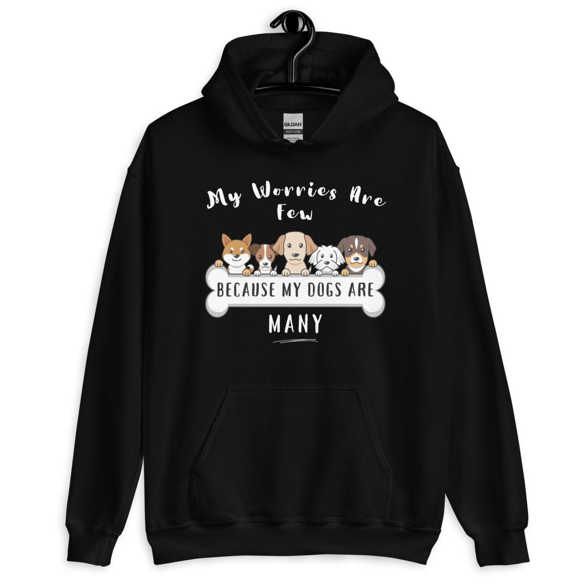Worries Are Few Dogs Are Many Hoodie - Cool Gear Pro