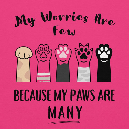 Worries Few Paws Many Hoodie - Cool Gear Pro