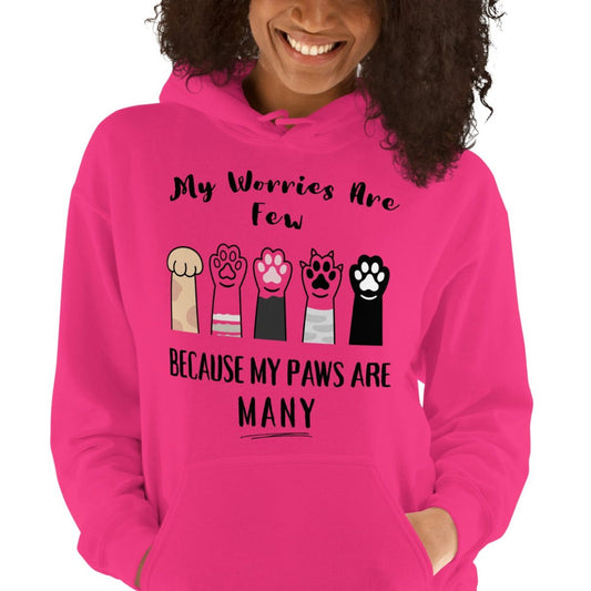 Worries Few Paws Many Hoodie - Cool Gear Pro