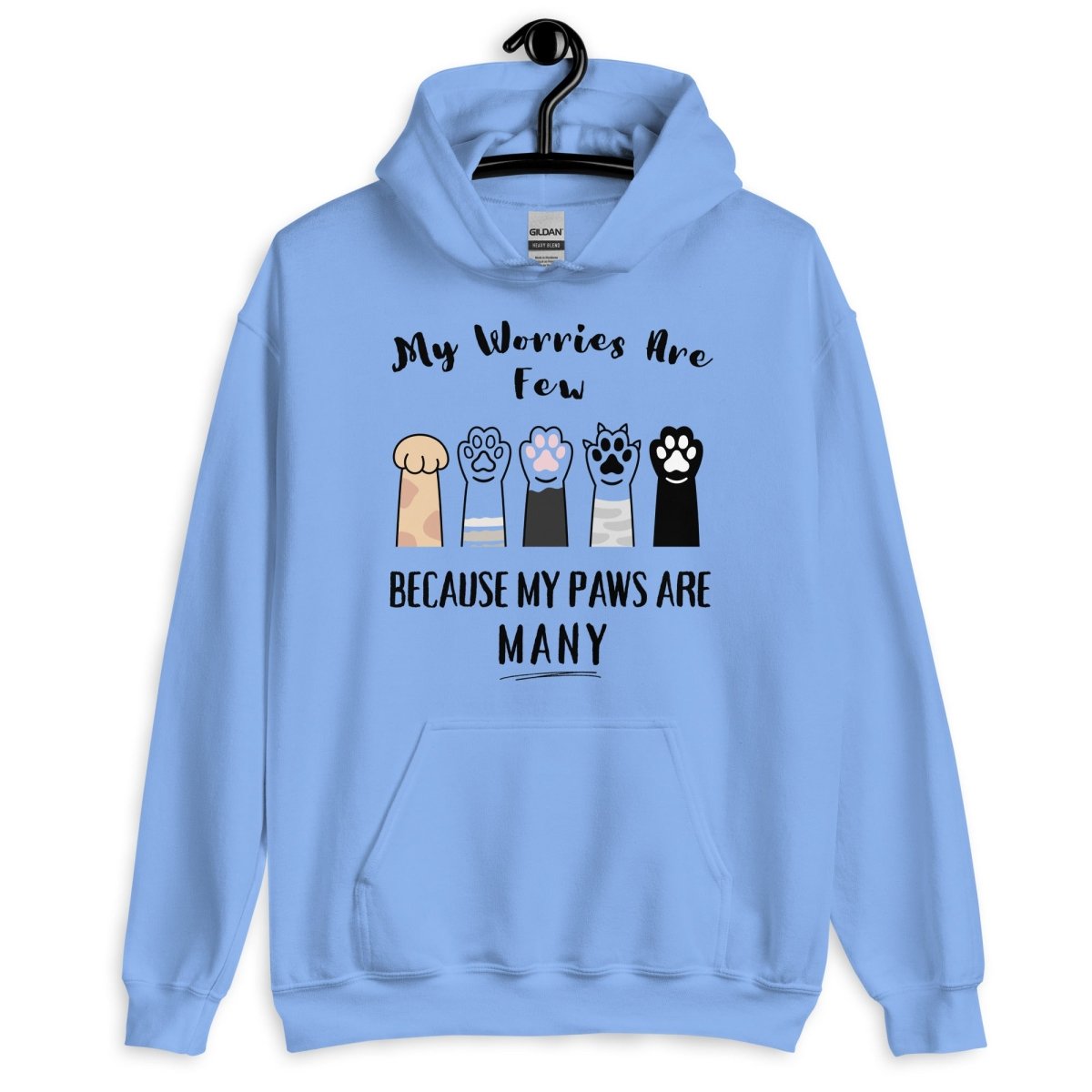 Worries Few Paws Many Hoodie - Cool Gear Pro